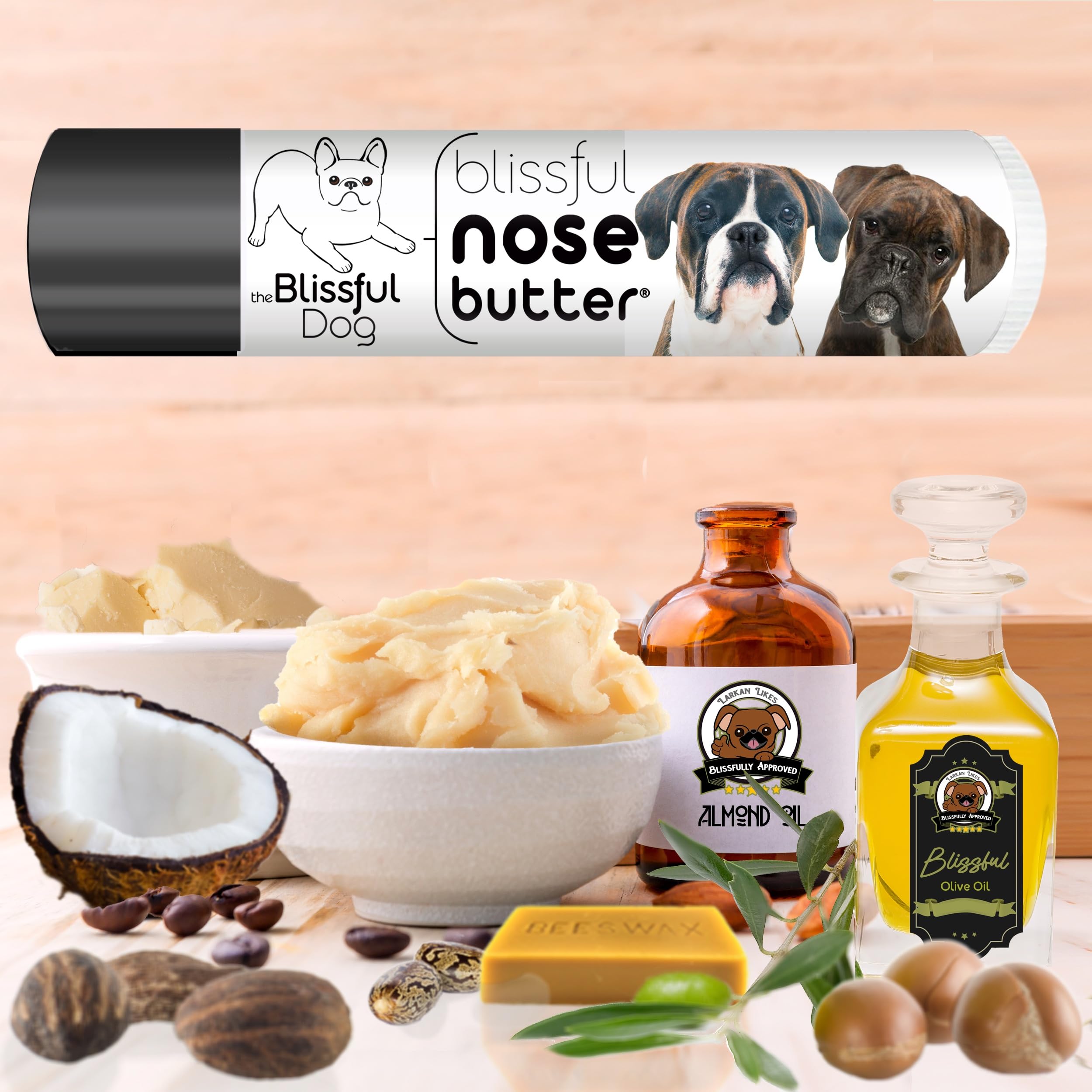 Brindle Boxer Unscented Nose Butter - Dog Nose Butter, 0.15 Ounce